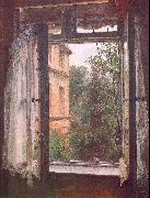 Adolph von Menzel View from a Window in the Marienstrasse France oil painting artist